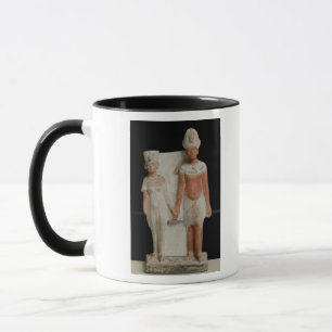 Taza Figurilla de Amenophis IV y de Nefertiti