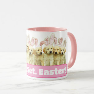 Taza Fila de conejitos cachorros