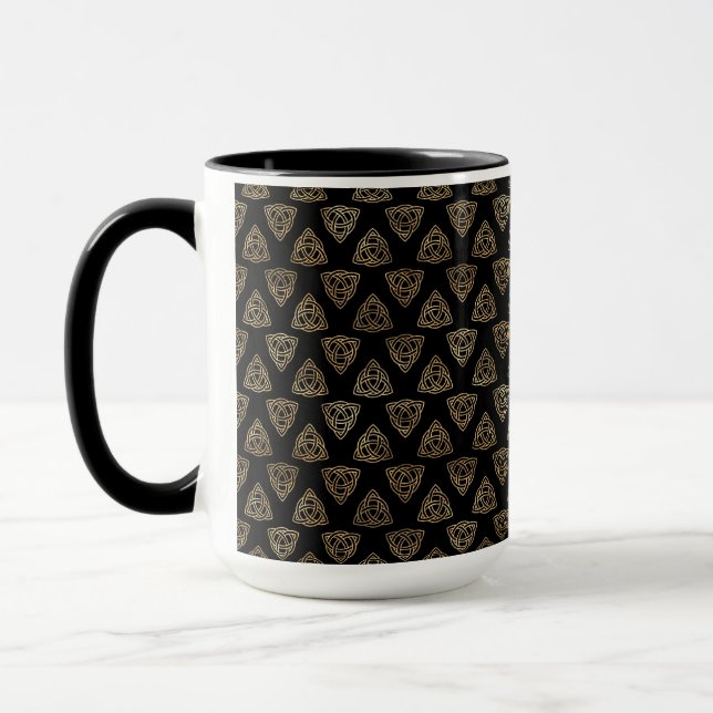 Taza FILAS NEGRO Y ORO DE bonitos CELÁTICAS (Izquierda)
