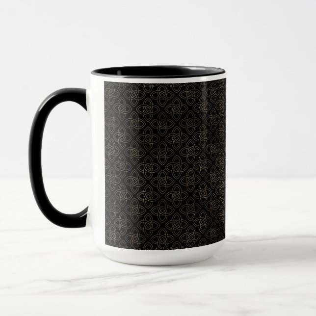 Taza FILAS NEGRO Y ORO DE bonitos CELÁTICAS (Izquierda)