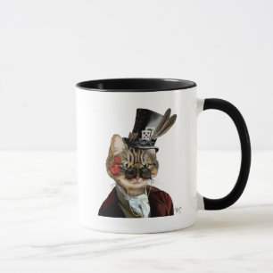 Taza Fileas Feline Steampunk Cat & Top Hat 2