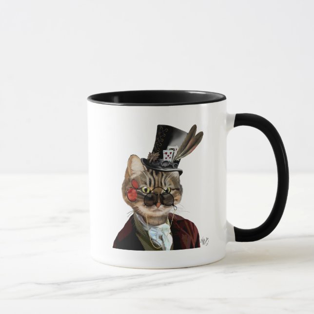 Taza Fileas Feline Steampunk Cat & Top Hat 2 (Derecha)