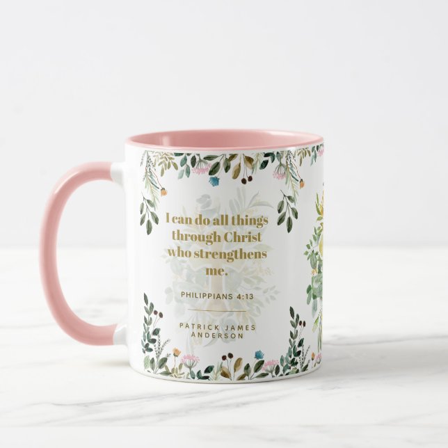 Taza Filipinas 4:13 Pueden hacer todas las cosas a trav (Izquierda)