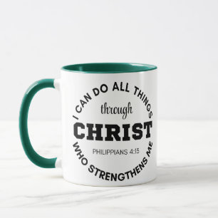 Taza Filipinas 4:13 Puedo hacer todas las cosas Scriptu