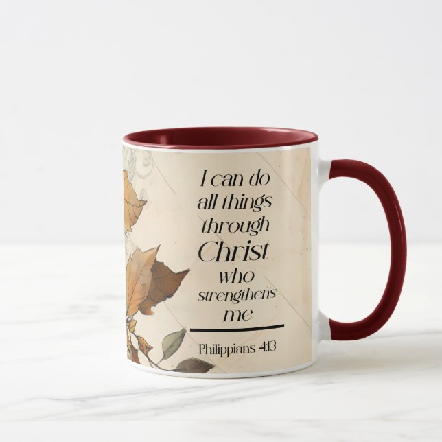 Taza Filipinas 4:13 Todas las cosas a través de la Bibl (Derecha)
