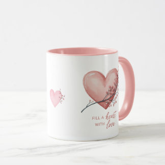 Taza Fill a heart with love 