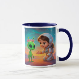 Taza Fillette et extraterrestre