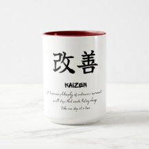 Filosofía Japonesa Kaizen Café de Mentalidad de Cr