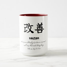 Taza Filosofía Japonesa Kaizen Café de Mentalidad de Cr