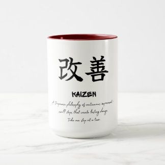 Taza Filosofía Japonesa Kaizen Café de Mentalidad de Cr