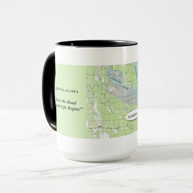 Taza Fin de la carretera de Talkeetna Alaska (Anverso izquierdo)