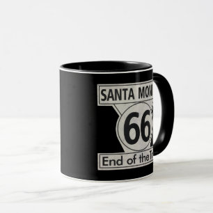 Taza Fin de Santa Mónica de la ruta de senderos 66