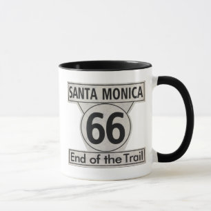 Taza Fin de Santa Mónica de la ruta de senderos 66