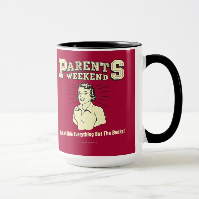 Taza Fin de semana de padres: Esconder todo (Derecha)