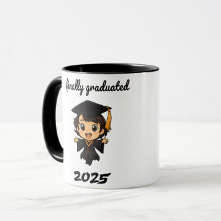 Taza 🎓 Finalmente Graduado 2025 - Graduación de Cute C