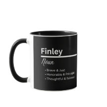 Finley Boy Name Definition Personalized Mug