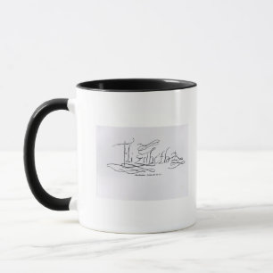 Taza Firma de la reina Elizabeth I