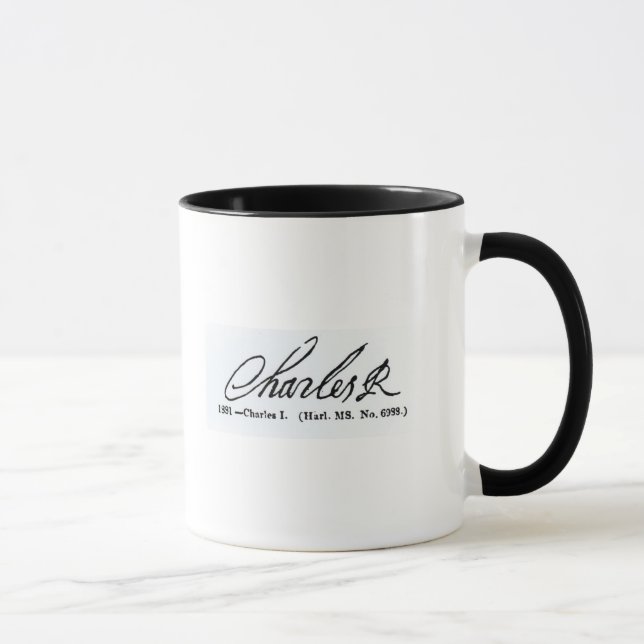 Taza Firma de rey Charles I (Derecha)