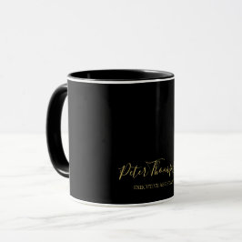 Taza Firma elegante de guión comercial