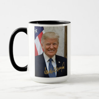 TAZA FIRMADO POR EL PRESIDENTE TRUMP