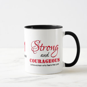 TAZA FIRME MUJER VALIENTE Y VALIENTE