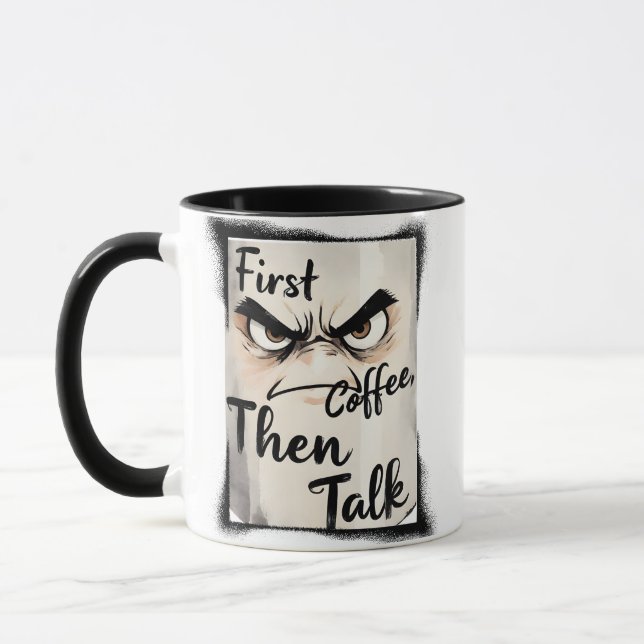 Taza First Coffee Then Talk mug (Izquierda)