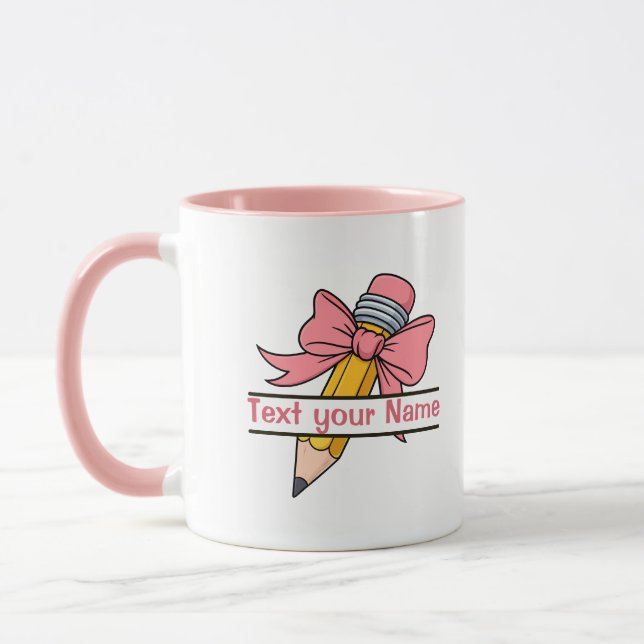 Taza First day of school with options to personalize  (Izquierda)