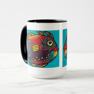 Taza Fish Twin Mug