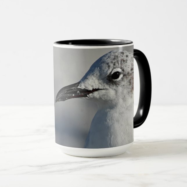 Taza Flagelo blanco natural de la gaviota de Florida (Anverso derecho)