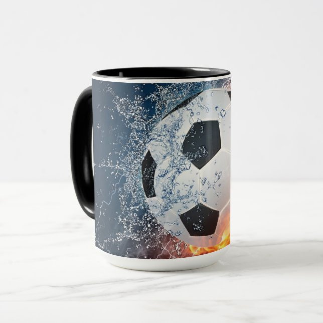 Taza Flamante Cojín decorativo de fútbol/baloncesto de  (Anverso izquierdo)