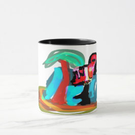 Taza Flamenco rosa de verano