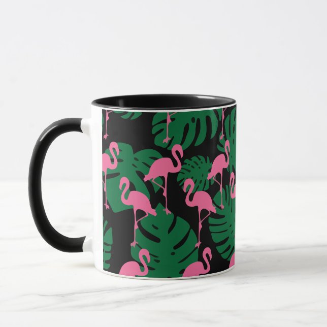Taza Flamencos del patrón de la jungla (Izquierda)