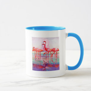 Taza Flamencos rosas de Francis Lee Jaques