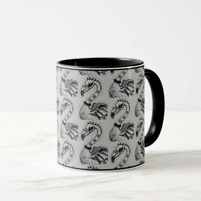 Taza FLAMINGO DE ROCKER DE PUNK DE gótico, HERRAMIENTAS (Anverso derecho)