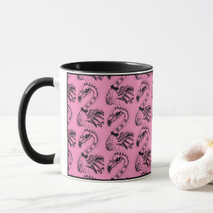 Taza FLAMINGO DE ROCKER DE PUNK DE gótico, HERRAMIENTAS