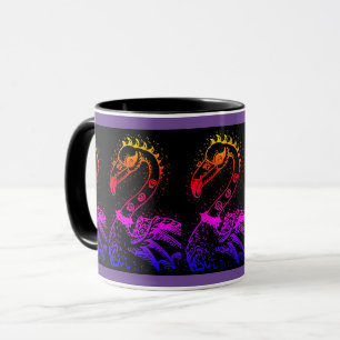 Taza FLAMINGO DE ROCKER DE PUNK DE gótico, HERRAMIENTAS