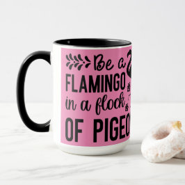 Taza Flamingo En La Manada De La Mug De Cerdo