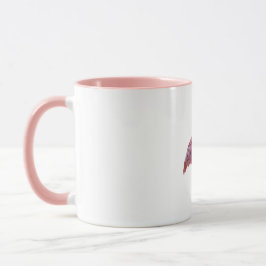 Taza Flamingo geométrico