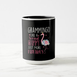 Taza Flamingo Grammingo Como Un Regalo Grammy Normal Gr
