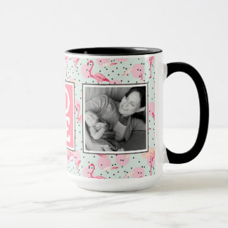 Taza Flamingo Se Femeja Con Puntos De Polka | AMAR con 