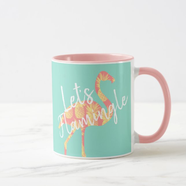 Taza Flamingo y piñas tropicales (Derecha)