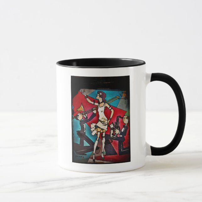 Taza Flapper en una banda de jazz (Derecha)