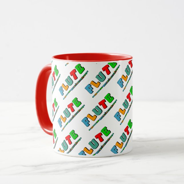 Taza Flauta colorida (Anverso izquierdo)