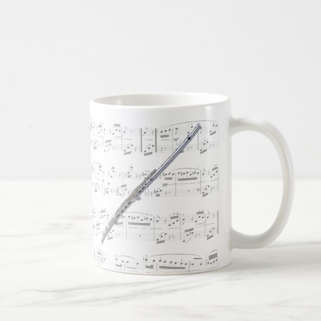 Taza - flauta con partitura (Derecha)