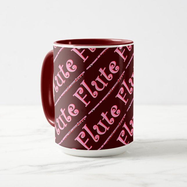 Taza Flauta rosa (Anverso izquierdo)