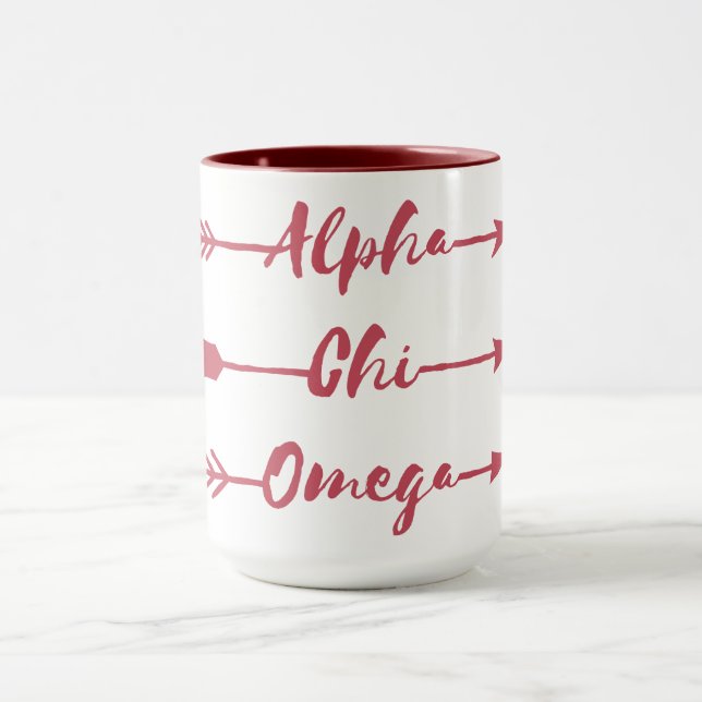 Taza Flechas alfa de Omega el | de la ji