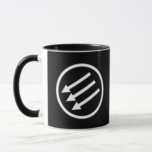 Taza Flechas blancas antifascistas (Izquierda)