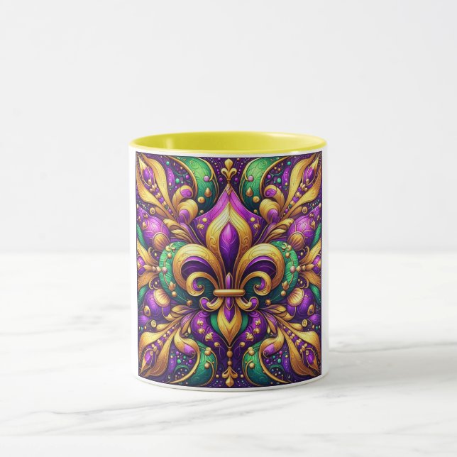 Taza fleur de lis mardi gras (Centro)