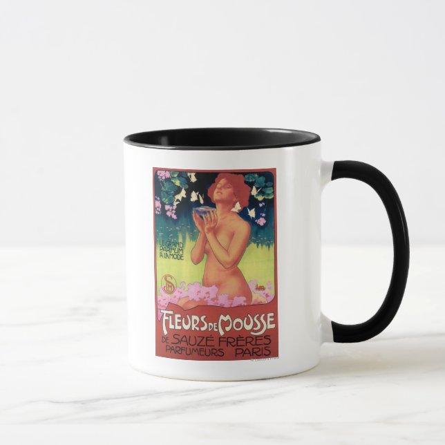 Taza Fleurs de Mousse Perfume Poster (Derecha)