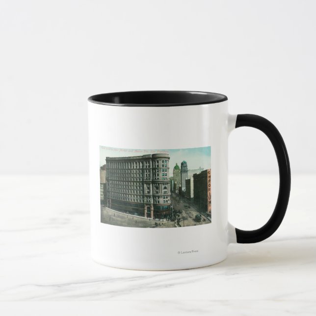 Taza Flood Bldg de Market y Mason Sts (Derecha)